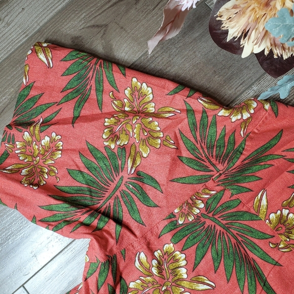 NWT Moshiko Men's Size Medium Tropical Button Down Collared Shirt - Picture 14 of 16